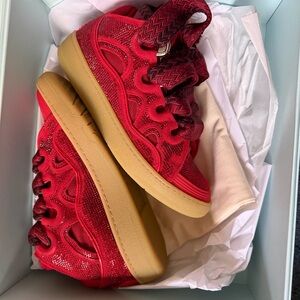 Lanvin Red Swarovski Red Sneakers